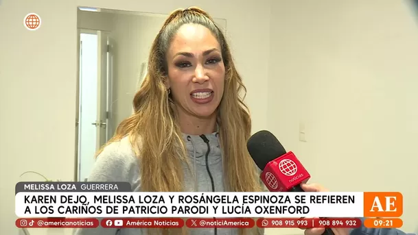 Melissa Loza opinó sobre la salid de Patricio Parodi y Lucía Oxenford / Captura