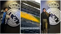 Patricio Parodi y Luciana Fuster visitaron estadio Santiago Bernabéu del Real Madrid