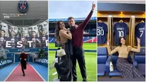 Patricio Parodi y Luciana Fuster visitaron estadio del PSG y conocieron vestuario de Messi, Neymar y Mbappé