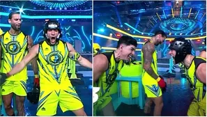 Patricio Parodi y su eufórica celebración junto a Piero Arenas  / AméricaTV