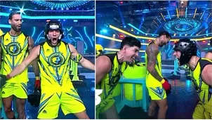 Patricio Parodi y su eufórica celebración junto a Piero Arenas  / AméricaTV