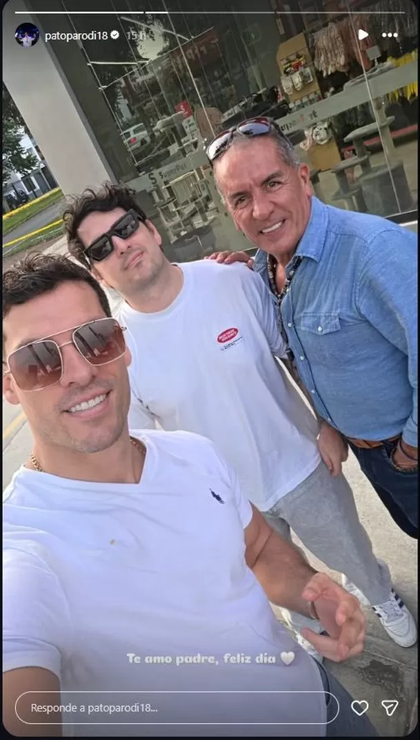 Patricio Parodi queda desconcertado por saludo en el Día del Padre: “No se jueguen así”. Foto: IG @patoparodi18 Patricio Parodi queda desconcertado por saludo en el Día del Padre: “No se jueguen así”. Foto: IG @patoparodi18