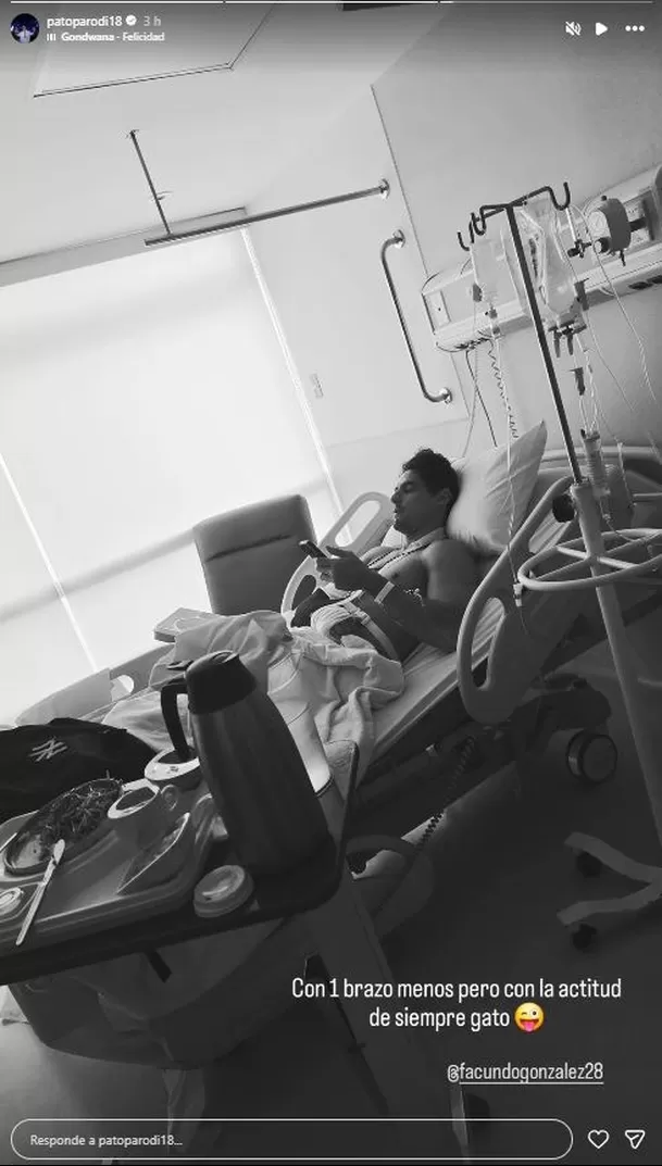Patricio Parodi visitó a Facundo González en clínica / Instagram