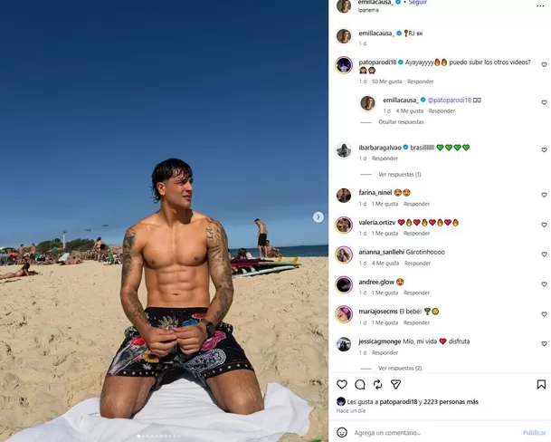 El 'guerrero' y el exchico reality viajaron a Brasil por Fiestas Patrias y, además de recorrer distintos destinos turísticos, fueron captados compartiendo con dos jóvenes