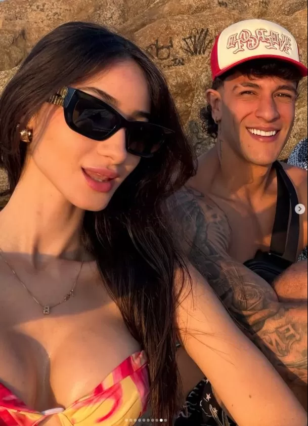El 'guerrero' y el exchico reality viajaron a Brasil por Fiestas Patrias y, además de recorrer distintos destinos turísticos, fueron captados compartiendo con dos jóvenes
