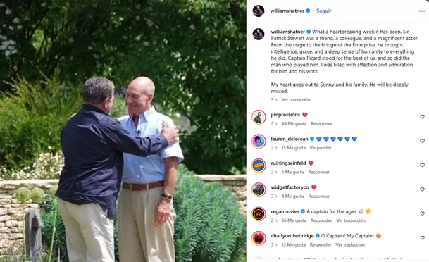 William Shatner recuerda a Patrick Stewart como un gran actor/ Captura William Shatner recuerda a Patrick Stewart como un gran actor/ Captura