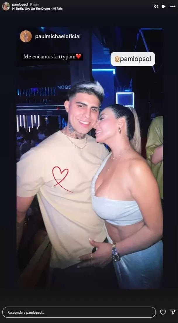 Pamela López hizo público su romance con Paul Michael en las redes sociales. Fuente: Instagram