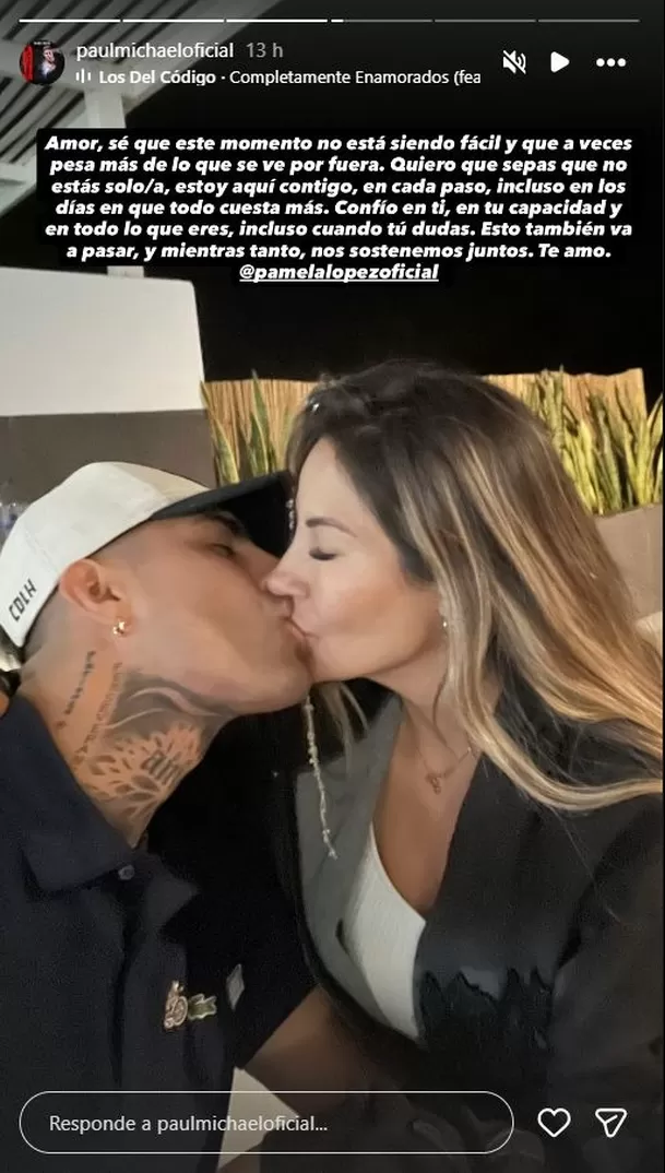 Pamela López recibió un mensaje de apoyo de Paul Michael luego de la intervención policial en su vivienda. Foto: América TV / Instagram
