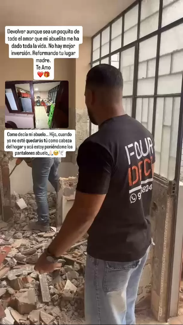 El cantante Paul Michael sorprendió al mostrar el radical cambio que prepara para la casa de su abuelita. El joven apareció en plena demolición y aseguró que busca devolverle parte de todo el amor que ella le ha dado durante su vida Video: Instagram @paulmichaeloficial El cantante Paul Michael sorprendió al mostrar el radical cambio que prepara para la casa de su abuelita. El joven apareció en plena demolición y aseguró que busca devolverle parte de todo el amor que ella le ha dado durante su vida Video: Instagram @paulmichaeloficial