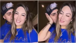 Paul Michael le canta a Pamela López mientras le hace sensuales caricias. Fuente: Instagram