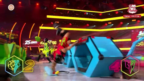 Paul Michael sufrió aparatosa caída durante la competencia / AméricaTV