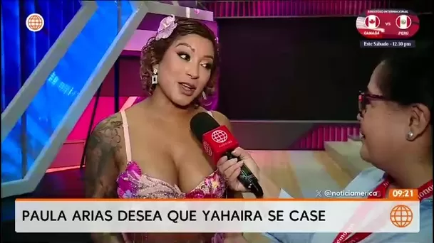 Paula Arias deja en duda si Yahaira ya recibió el esperado anillo de compromiso/ América Televisión Paula Arias deja en duda si Yahaira ya recibió el esperado anillo de compromiso/ América Televisión