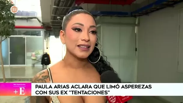 Paula Arias pudo conversar con Angie Chávez y Daniela Darcourt / Captura