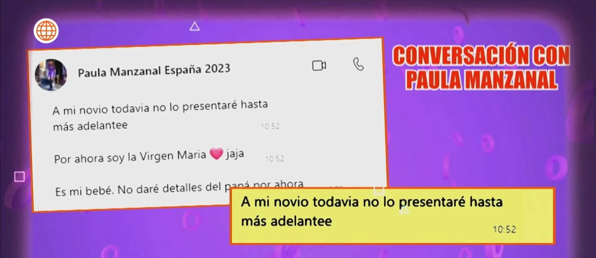 Paula Manzanal no reveló el nombre del padre de su hija/Foto: América Hoy