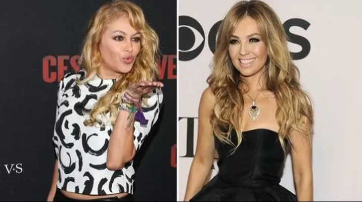 Paulina Rubio y Thalía. Foto: Televisa Paulina Rubio y Thalía. Foto: Televisa