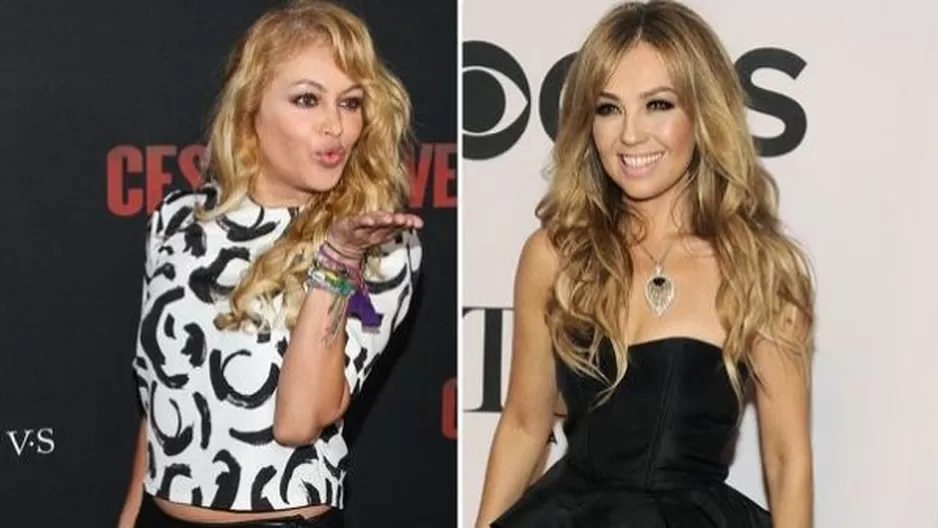 Paulina Rubio y Thalía. Foto: Televisa 