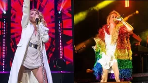 Paulina Rubio pasó un desagradable momento en pleno concierto en México y se desquitó con su baterista/Fotos y video: Instagram