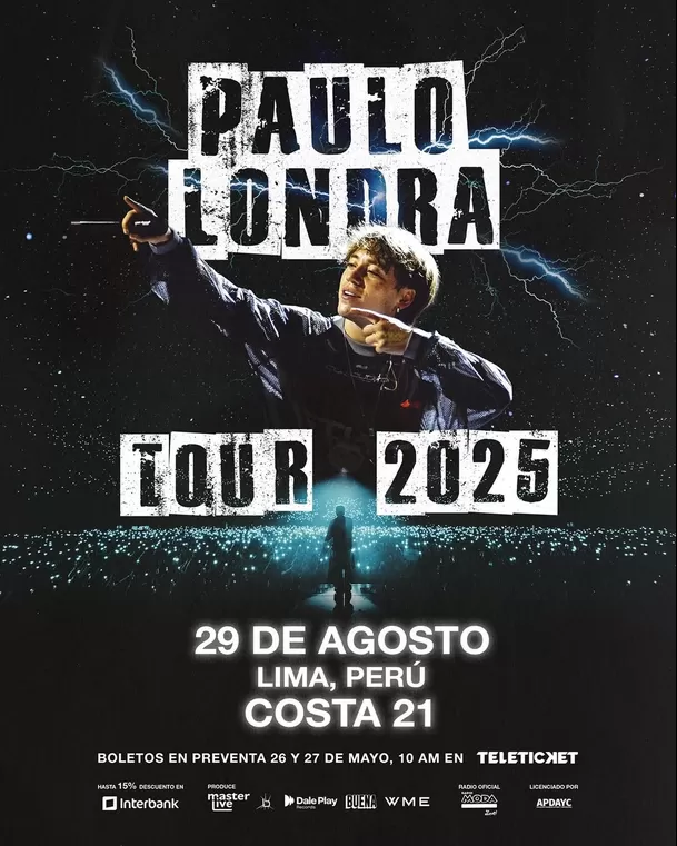 Paulo Londra vuelve al Perú después de seis años / Instagram