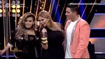 Pedro Loli y Amy Gutiérrez dejaron de ser dupla hace dos galas en 'El Dúo Perfecto' (Foto: Captura América TV)