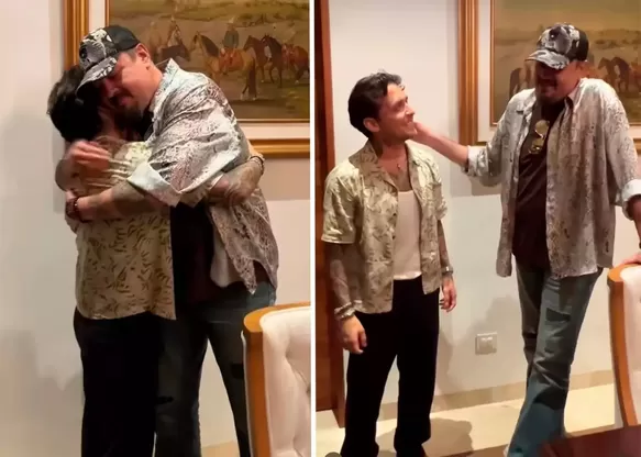 Pepe Aguilar festejó su cumpleaños junto a su familia y Christian Nodal. Fuente: Instagram