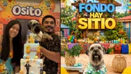 Perrito celebra cumpleaños con temática AFHS y Erick Elera