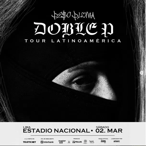 Concierto de Peso Pluma en Lima es reprogramado hasta el 2 de marzo del 2024/Foto: Instagram Concierto de Peso Pluma en Lima es reprogramado hasta el 2 de marzo del 2024/Foto: Instagram