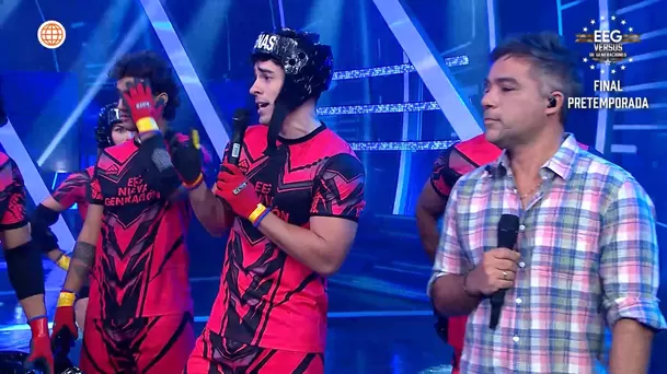 Piero Arenas se burló de la antigüedad de sus compañeras en EEG. Fuente: AméricaTV Piero Arenas se burló de la antigüedad de sus compañeras en EEG. Fuente: AméricaTV