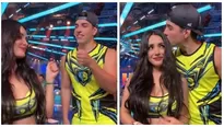 Piero Arenas y Rosángela Espinoza protagonizan baile con beso. Fuente: TikTok