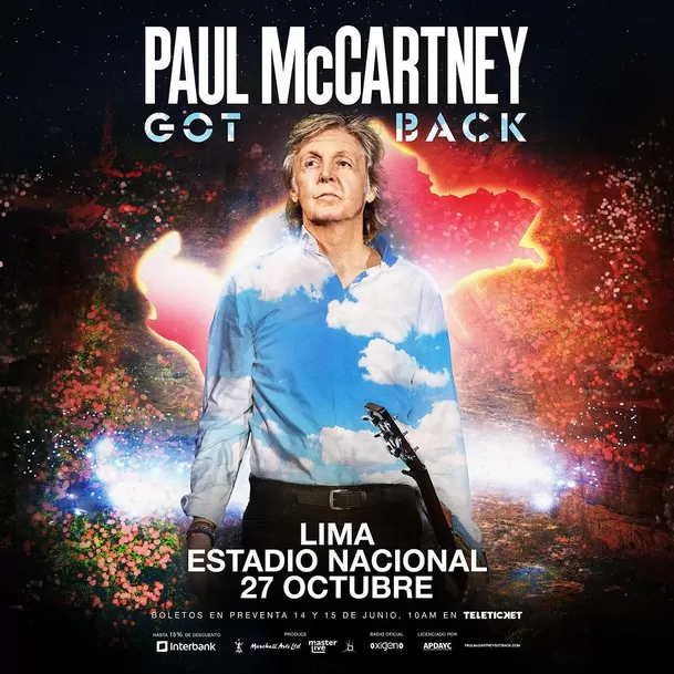 Paul McCartney dará concierto el 27 de octubre en el Estadio Nacional / Instagram