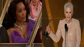 Premios Oscar. Angela Bassett. Jamie Lee Curtis / AFP