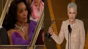 Premios Oscar. Angela Bassett. Jamie Lee Curtis / AFP