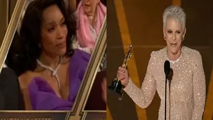 Premios Oscar. Angela Bassett. Jamie Lee Curtis / AFP