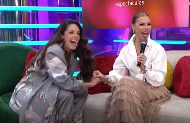 Olga Tañón durante su paso por América Espectáculos. Foto: América TV