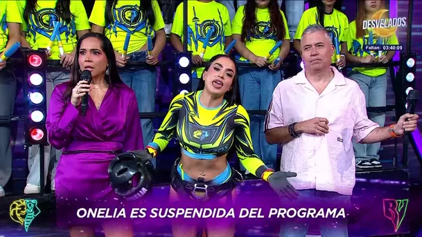 Producción apagó el micrófono a Katia Palma y la deja sin hablar por defender a Onelia Molina/ AméricaTV Producción apagó el micrófono a Katia Palma y la deja sin hablar por defender a Onelia Molina/ AméricaTV