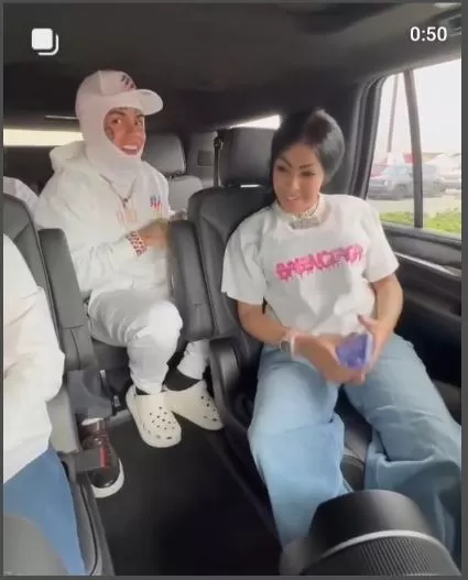 Tekashi 69 llegó a Puerto Rico junto a Yailin La Más Viral para cumplir con su presentación en Premios Juventud antes de su cancelación / Foto: IG Tekashi 69