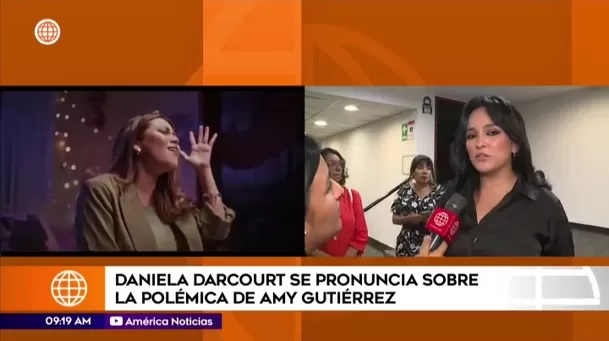 Daniela Darcourt dejó en claro su postura sobre lo ocurrido. Foto: América TV