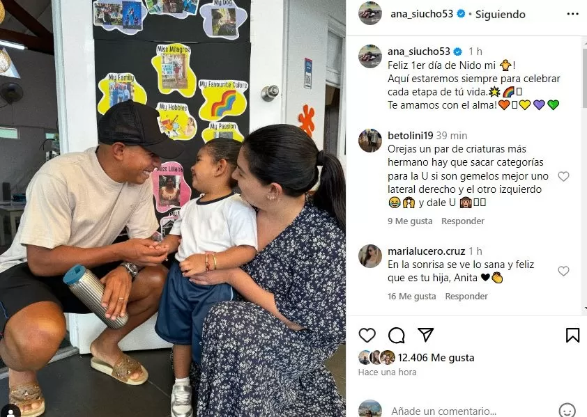 El primer día de clases de la hija mayor del Oreja Flores y Ana Siucho / Instagram