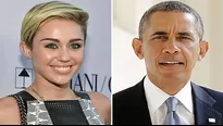 Miley y Barack. Foto: Difusión