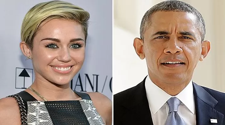Miley y Barack. Foto: Difusión Miley y Barack. Foto: Difusión