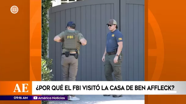 Agentes del FBI en los exteriores de la mansión de Ben Affleck en Los Ángeles 