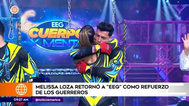 Melissa Loza y Patricio Parodi se dieron fraterno abrazo / América Televisión