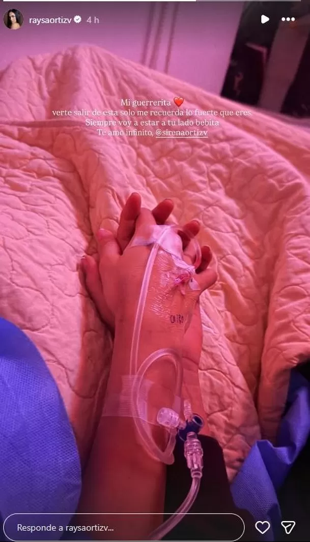 Raysa Ortiz dedica emotivo mensaje a Sirena por estado de salud / IG: @raysaortizv Raysa Ortiz dedica emotivo mensaje a Sirena por estado de salud / IG: @raysaortizv