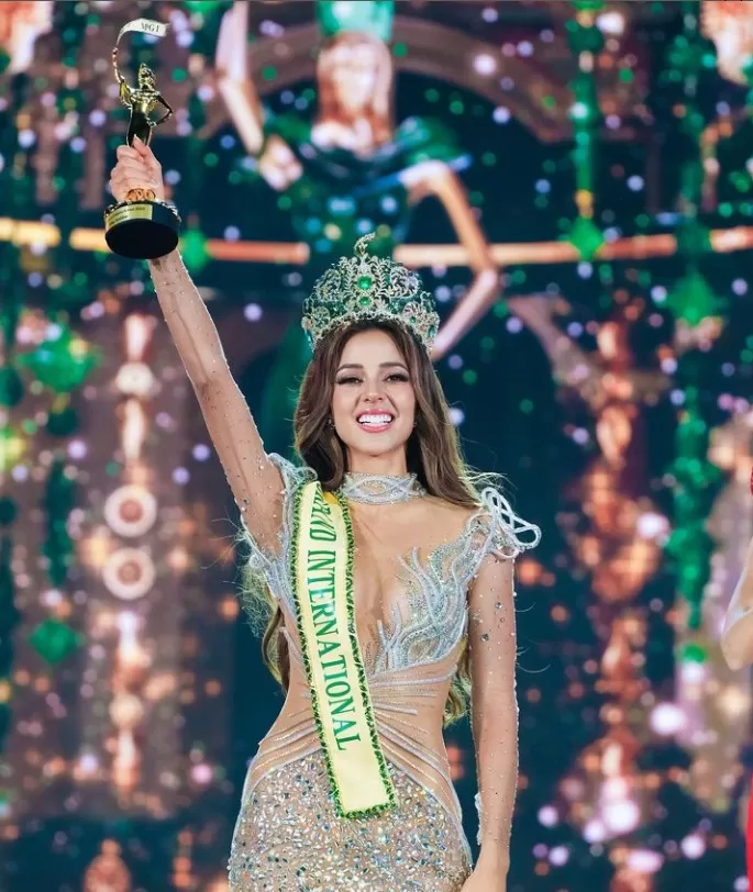 Luciana Fuster coronó como Miss Grand International 2023. Fuente: Instagram