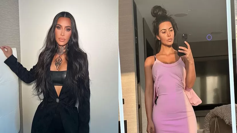 ¡Qué miedo! Kim Kardashian quedó sin palabras por su foto frente al espejo ¿Quién aparece?