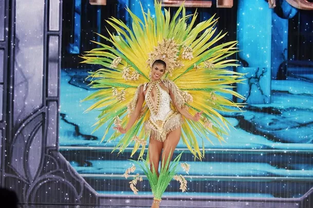 El traje típico que lució Arlette Rujel en el Miss Grand International 2024 fue diseñado por Beto Pinedo / Instagram