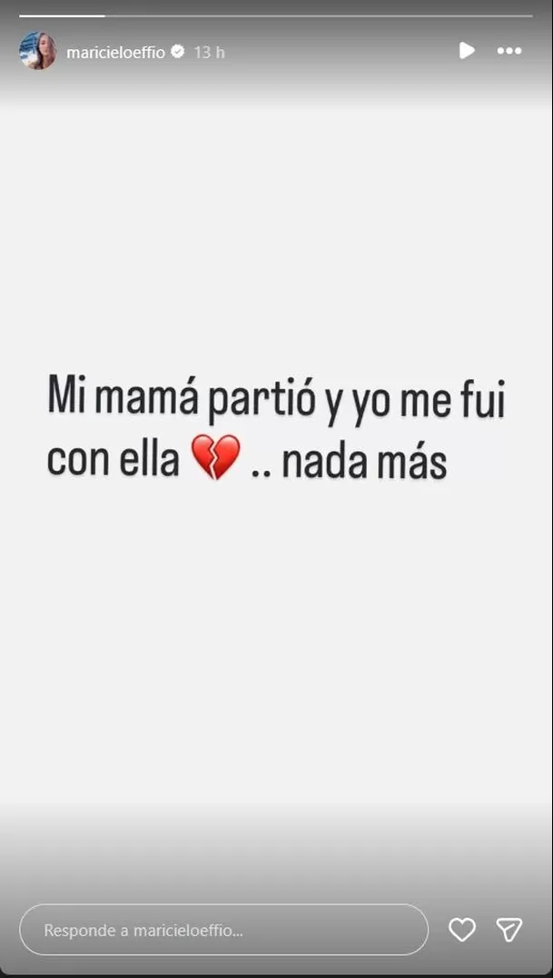 Maricielo Effio, actriz recordada por su participación en “De vuelta al barrio”, recurrió a sus redes sociales para compartir una desgarradora noticia. Foto: Instagram Maricielo Effio, actriz recordada por su participación en “De vuelta al barrio”, recurrió a sus redes sociales para compartir una desgarradora noticia. Foto: Instagram