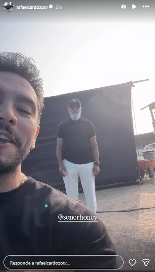Rafael Cardozo en la feria Fusión junto a su padre /IG: rafaelcardozotv Rafael Cardozo en la feria Fusión junto a su padre /IG: rafaelcardozotv