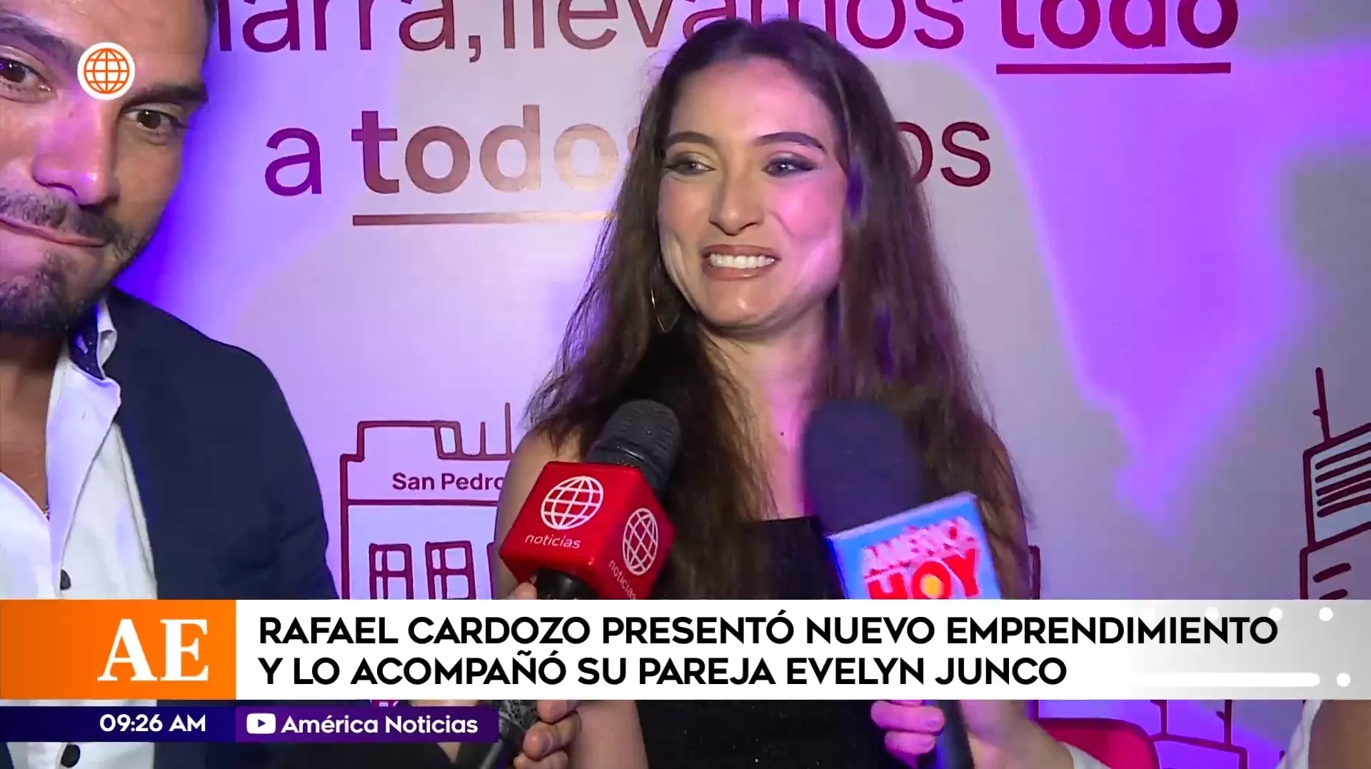 Evelyn Junco se animó a hablar con la prensa / América Espectáculos