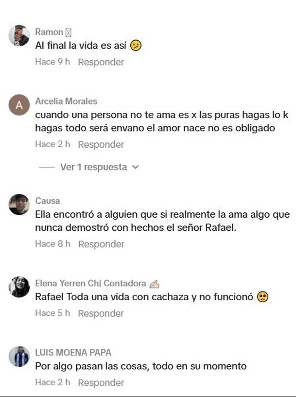 Usuarios reaccionaron al embarazo de Carol Reali con mensajes para Rafael Cardozo / TikTok Usuarios reaccionaron al embarazo de Carol Reali con mensajes para Rafael Cardozo / TikTok