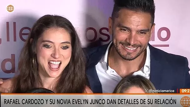 Rafael Cardozo y su novia Evelyn Junco no tienen planes de matrimonio por el momento / Captura